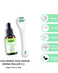 neutriherbs derma roller with hyaluronic acid serum