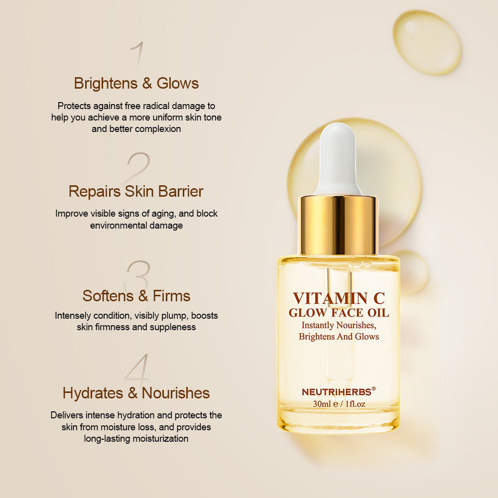 Vitamin C Instantly Nourishes Face Oil For Skin Glowing-intensely condition, visibly plum, boosts skin firmness and suppleness