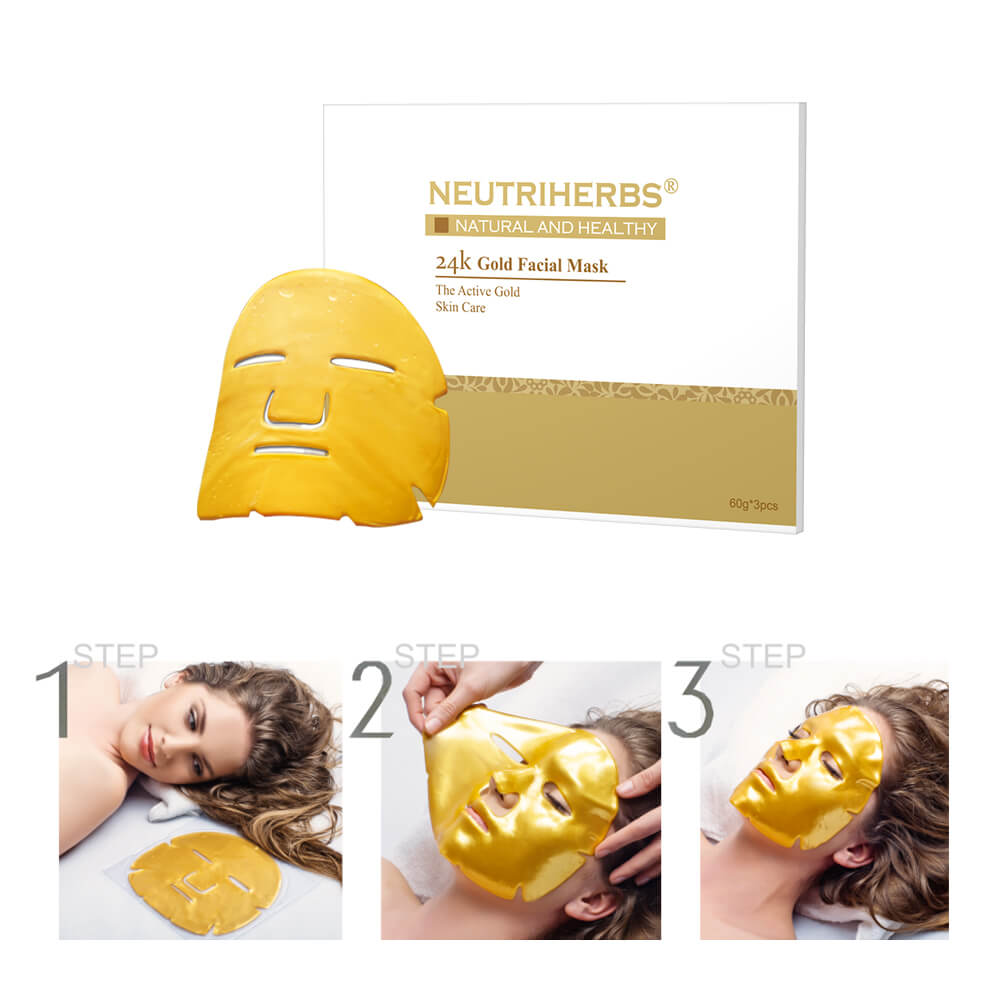 neutriherbs 24k mask-24 karat gold face mask-gold collagen face mask
