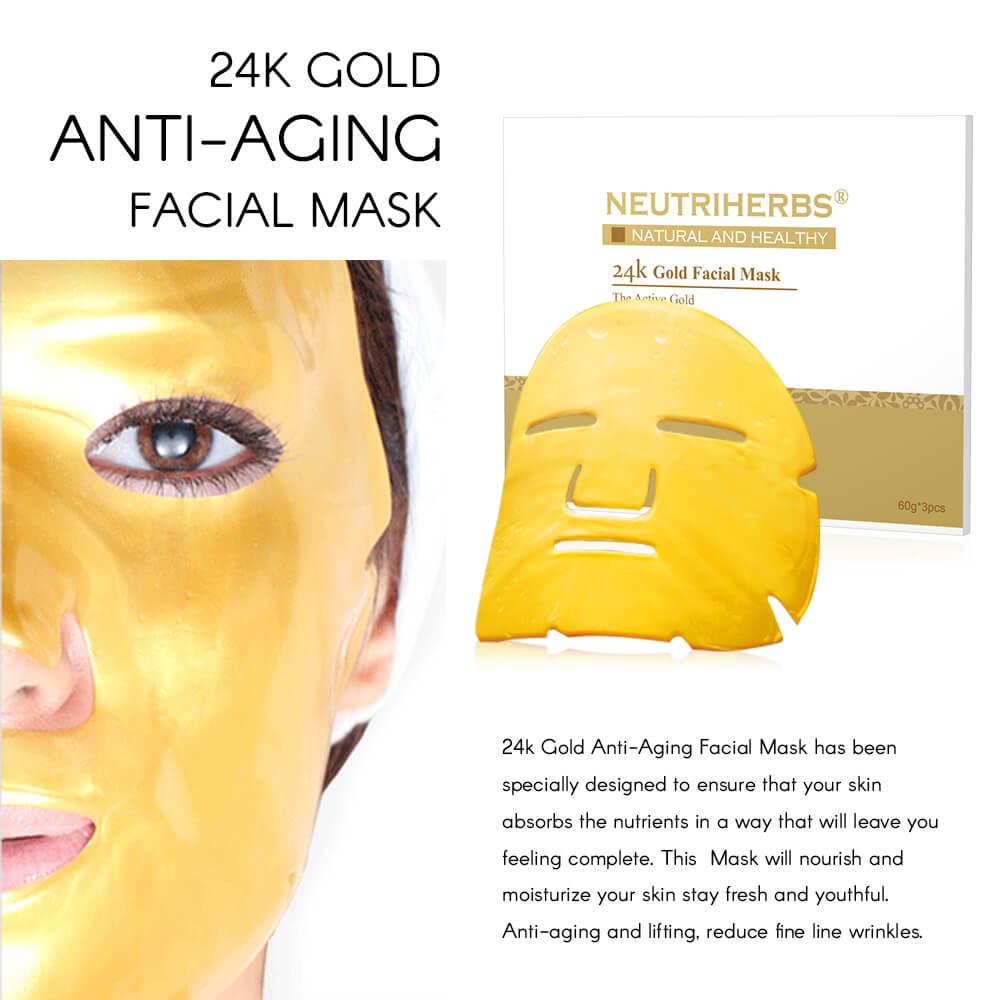 neutriherbs 24 carat gold mask-24 gold mask-24 karat gold facial-24k gold facial