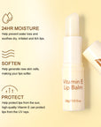 Neutriherbs Organic Lip Balm 100% Natural Moisturizing Lip Balm, Original Beeswax With Vitamin E