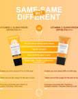 vitamin c sunscreen lotion different